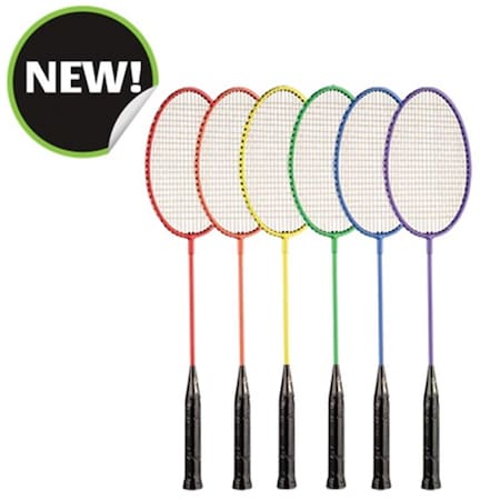 Champion Sports 26 x 8 x 1 in. All Steel Frame Badminton Racket, Assorted Colors CH55864